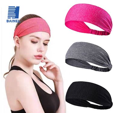 Sport Headbands Sweatband Elastic Yoga Running Hair Band Sweat Bandage Workout Tennis Fitness Jog Basketball Headscarf Men Women_voghion.com