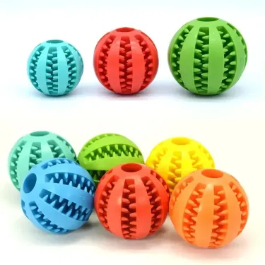 Pet Dogtoys(7/6/5cm Cat Relieve Boredom,grind Teeth,leak Food Ball,bite Resistant,hidden Food,watermelon Ball,can't Be Broken By Biting_voghion.com
