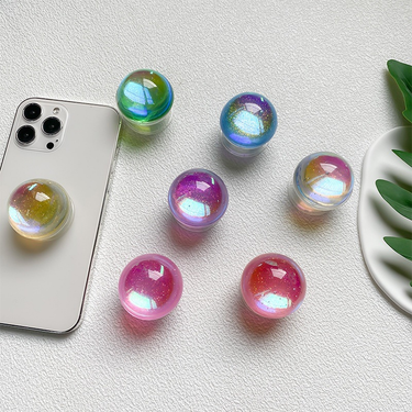Mobile Phone Holder, Crystal Ball, Circular Air Cushion, Back Patch, Stretchable Desktop, Stable And Portable Support_voghion.com