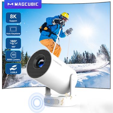 Magcubic Projector HY300 PRO + 8K Android 14 Dual Wifi6 Allwinner H726 BT5.4 1080P 1280*720P Home Cinema Outdoor_voghion.com