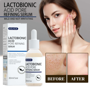 Lactobionic Acid Shrink Pores Serum Hyaluronic Acid Moisturizing Nourish Smooth Pores Repair Essence Instant Perfection Serums_voghion.com