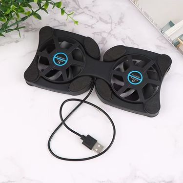 USB Mini Laptop Stand Foldable Folding Fan Notebook Cooling Pad Radiator Cooler Master Computer Accessories_voghion.com