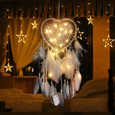 Creative Hollow Heart Lantern Hanging Decoration Nordic Dream Catcher Pendant_voghion.com