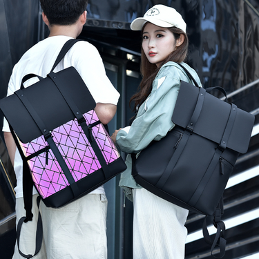 Backpack Men's Travel Work Commuting Computer Bag Fashionable Diamond Grid Backpack Student Waterproof And Scratch Resistant Backpack_ipsvogv.com