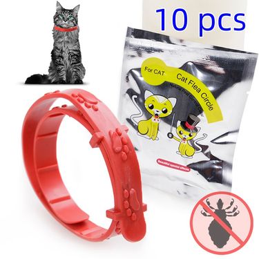 10 Pcs/lot, Cat With Protection Against Fleas And Ticks, Small Dogs, Cone Collar, Flea Pets, Retractable Collar For By PawParty Store_voghion.com