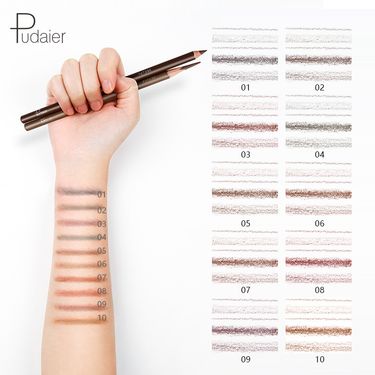 Pudaier Wooden Mechanical Pencil Ultra Fine 3D Waterproof Long Lasting Non Smudging Hard Core Chopping Eyebrow Makeup_voghion.com