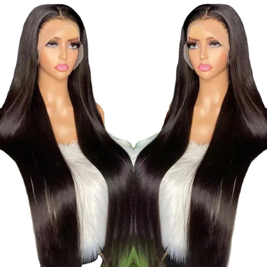 Front lace wig human hair lace front wigs chemical fiber high temperature silk 13*4 wig headgear_voghion.com