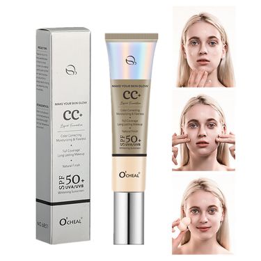 OCHEAL Concealer Primer Moisturizing Moisturizing Grooming Foundation Non-makeup Front Lotion Moisturizing Isolation CC Cream 30g Dress | 3-Year_voghion.com