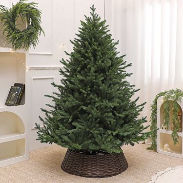 Christmas Tree – Premium PE+PVC Hybrid With Ultra-Dense Branches (1.2M/1.5M/1.8M/2.1M/2.4M/3.0M, Velvet Ribbon Accessory Options)_voghion.com