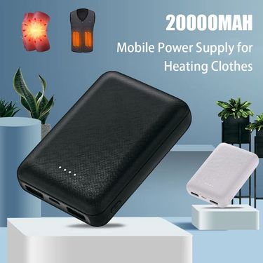 20000mAh Portable Mini Power Bank Charger USB Fast Charging External Battery Pack For Heating Vest Jacket Scarf Socks_voghion.com