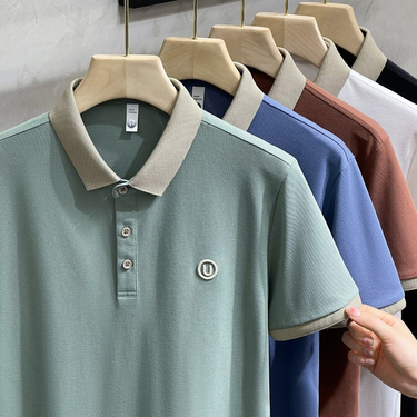 Men's Clothing Source Manufacturer Summer Men's Polo Shirt Thin Business Fashion Ice Silk Men's Short-sleeved T-shirt Breathable Casual Summer Wear_voghion.com