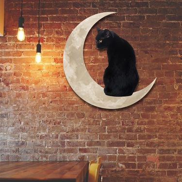 Factory Supply Cross-border Independent Station North American Metal Wall Art Cat Indoor Living Room Decorative Metal Crafts_voghion.com