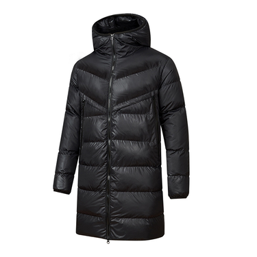 Men's clothing Winter hooded long padded jacket men's warm long coat casual all-in-one youth over the knee Coat padded jacket_voghion.com