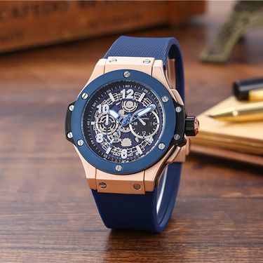 Style Men's Royal Oak Quartz Casual Fashion Silicone Strap Export Watch_voghion.com