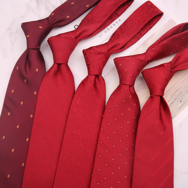 Men's Ties & Handkerchiefs, zippered formal suit, groom, men's wedding, knot-free, lazy hand-tied 8CM tie_voghion.com