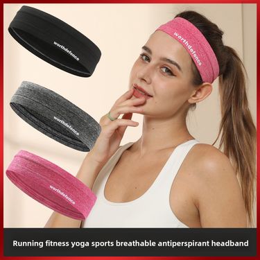 Sports Sweat-Absorbing Sweat-Wicking Yoga Fitness For Men And Women Running Basketball Headband Forehead Protector Hair_voghion.com