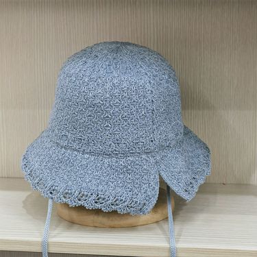 Spring/Summer Japanese style rear split windproof rope decoration, small basin woven flower edge fisherman hat,_voghion.com