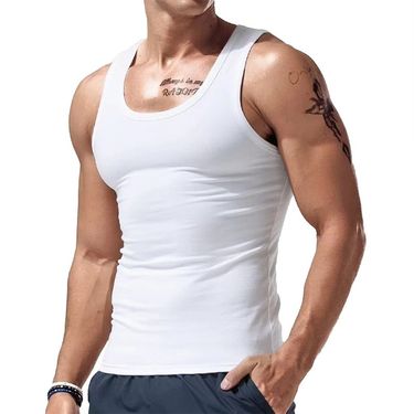 Cross-border New American Style Men's Vest Wearing Trendy Hurdle Sports Fitness Men's Spring and Summer Undershirt Vest_voghion.com