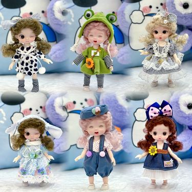 16-17Cm Popular Doll Girl Princess Multi-joint Exquisite 6 Inch Bjd Children's Toy_voghion.com