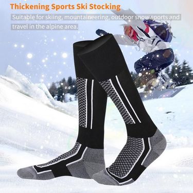 1 Pair Winter Warm Thickening Ski Hiking Soc For Women Men Children Anti-Cold Skiing Outdoor High Sports Stockings_voghion.com
