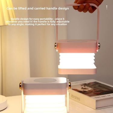 Luxury Mini Portable Folding Bedside Lamp Creative Outdoor Night Light_voghion.com