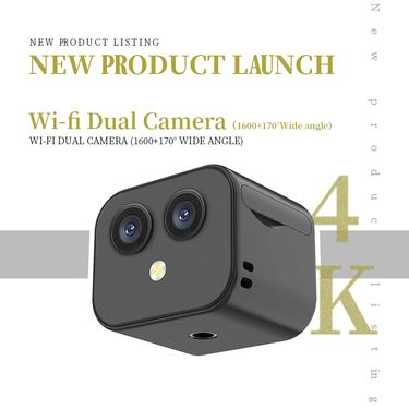 New D3 HD 4K Dual Lens WiFi Mobile Phone Wireless Remote Two-Way Intercom Network Surveillance Camera_voghion.com