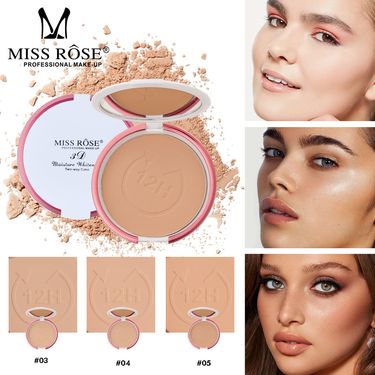 Clock Compact Powder - Long-Lasting Oil Control & Pore Blurring, Waterproof & Sweat-Proof, Travel-Friendly With Mirror_voghion.com