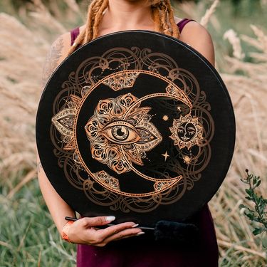 2022 cross-border new products eye DRUM VEGAN SHAMAN DRUM holiday decorations_voghion.com