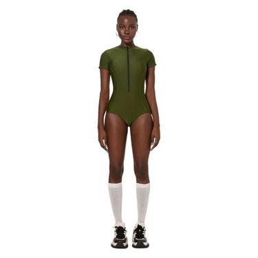 New Swimwear Long Sun Protection One-Piece Bikini Short Sleeve Surfing Suit Women's Swimsuit_voghion.com