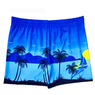 Printed swim pants, beach hot spring swim pants, new men's oversized swimsuit, swim pants_voghion.com