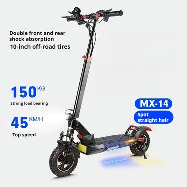 High Power Electric MX-14 800W Front And Rear Double Shock Absorption Scooter_voghion.com