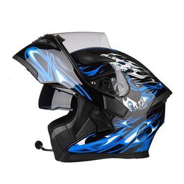 Motorcycle Helmet Men And Women Motorcycle Ai Lion Full Helmet Bluetooth Uncovered Helmet Winter Electric Car Helmet_voghion.com