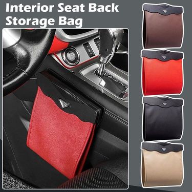 Car Mounted Bin, Hanging Folding Multifunctional Glove Box, Rear Garbage Bag, Fashionable Car Interior Items_voghion.com