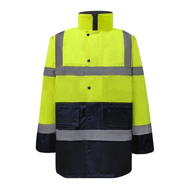 European Standard Graded Autumn Winter Waterproond Warm For Highway Duty And Traffic Warning Reflective Jacket_voghion.com