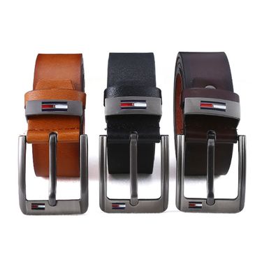 Unisex Men's belt Casual fashion needle buckle belt Retro drip flat microfiber youth belt_voghion.com