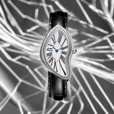 Medieval Alien Watches Collapse Melting And Twist Y2K Men's Retro Leather Strap Fashion Advanced Ins Niche Design Quartz Watch_voghion.com