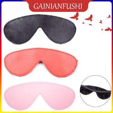 Sex Products Plush Eye Mask Red Black Pink Eye Mask Halloween Props Sleep_voghion.com