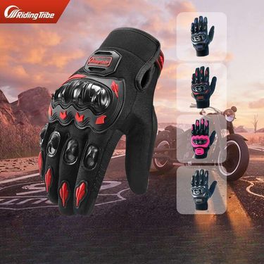 Motorcycle Riding For Men And Women, Anti Fall Electric Road Motorcycle Full Finger Touch Screen, Four Season 3D Gloves_voghion.com