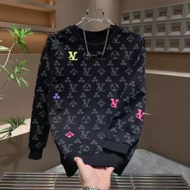 2025 Letter Print Autumn Foam Men's Casual New Sweatshirt Long Sleeve Round Neck Trendy Fashion Top_voghion.com