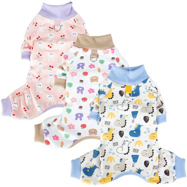 Dog High Collar Four-Legged Shirt Thermal Velvet Autumn Winter Base Layer Warm Teddy Cute Pet Clothes_voghion.com
