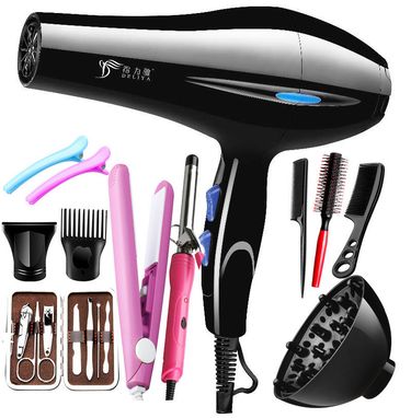Hair Dryer - 1200W Professional Blow Dryer With 3 Heat/Cool Settings, Ionic Technology & Concentrator Nozzle For Home & Salon Use_voghion.com