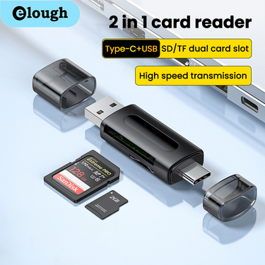 cad 2-in-1 USB eade to C-type mini SD TF cad adapte, suitable fo PC laptop accessoies high-speed multi cad_voghion.com