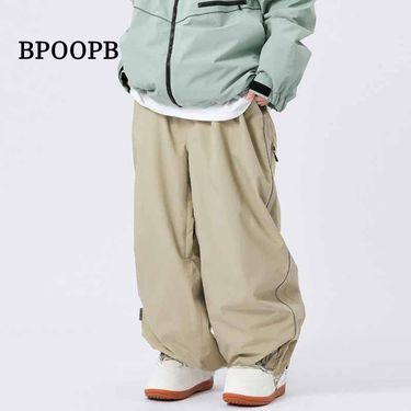 Southern Potato Ski Pants Women's Single-board Waterproof Ski Outdoor Pants Loose Double-board Outdoor Men's Casual Pants_voghion.com