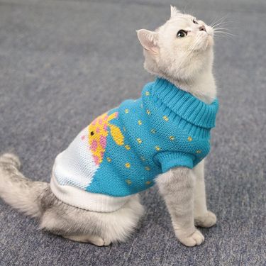Christmas cat clothes Warm dog sweater cotton vest kitten anti-loss New Year pet_voghion.com