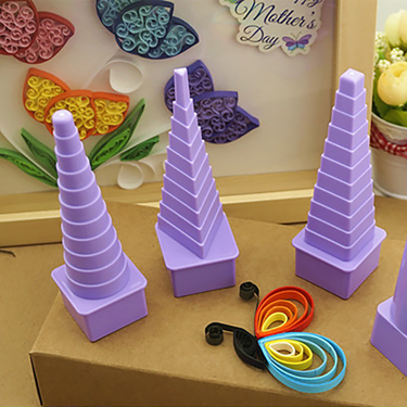 4pcs/1set Paper Winder Diffuser Paper Winding Tool Paper Winding Tower Purple Round Winding Disc_voghion.com