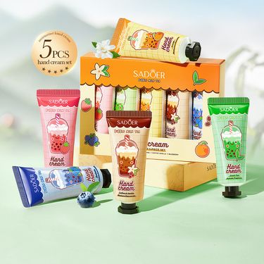 Full English Milk Tea Fruit Scent Set SADOER Autumn Winter Hand Cream_voghion.com