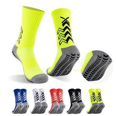 Men's Socks Football Socks For Men And Women With Glue Non Slip Sports Cycling Socks Thick Towel Bottom Stockings Training Floor Socks_voghion.com