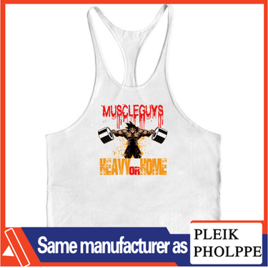 Summer New Pure Cotton Slim Strap Racerback Tank Top Pure Cotton Super Saiyan Printed Tank Top_voghion.com