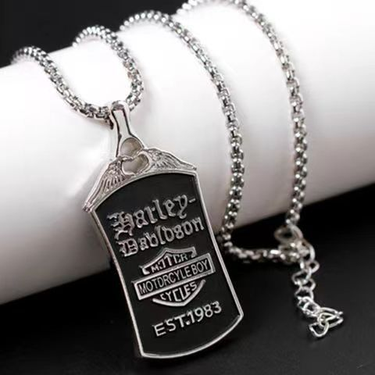 New Hip Hop 1983 Titanium Steel Necklace Men's Trend Personalized Versatile Pendant Fashion Jewelry_voghion.com