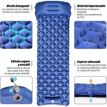 PACONE Automatic Inflatable Mattress, Outdoor Camping Tent Sleeping Pad, Ultra Lightweight And Agile Air Cushion, Single_voghion.com
